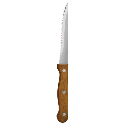 Steak Knives 21.5cm with Wooden or Black Plastic Handle | Olympia 3
