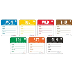 Vogue Removable Day Stickers Week Set (3500 pcs)