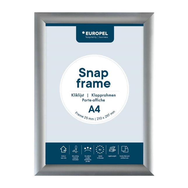 Click Frame A4 25mm Silver | Europel