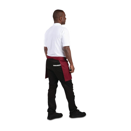 Short Bib Apron Bordeaux | Whites 3