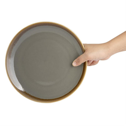 Round Coupe Plates Grey 23cm | Olympia Kiln Collection 4