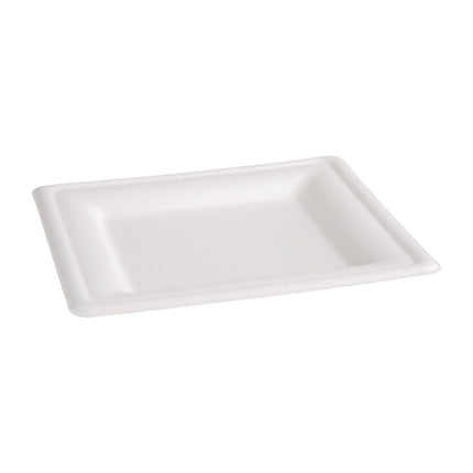 Compostable Bagasse Square Plates 261mm | Fiesta 4