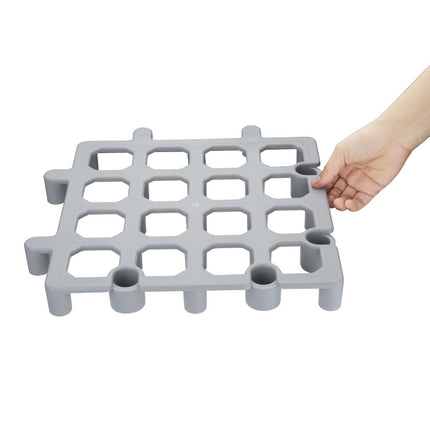 Plastic Raised Floor Rack with Open Structure | Vogue | Pack of 2 2