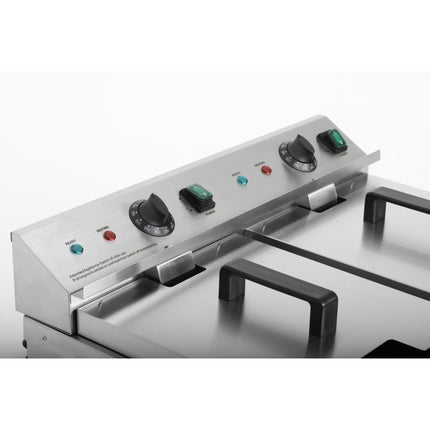 Double Induction Deep Fryer 2x 3000W | Buffalo 10