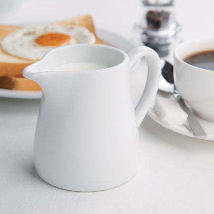 Whiteware Milk Jugs with Handle 30.5cl | Olympia | 6 Pieces 2