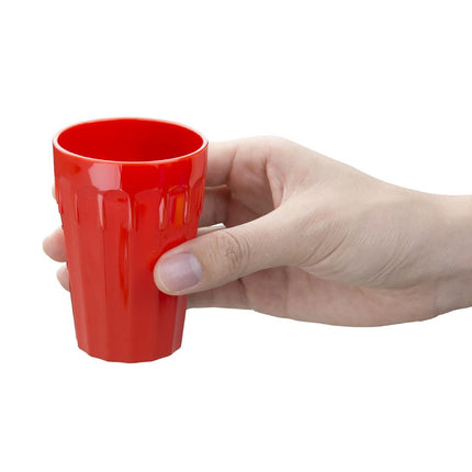Polycarbonate Stackable Cups Red 142ml | Olympia Kristallon | 12 Pieces 2