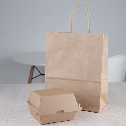 Compostable Hamburger Boxes Kraft Small | Fiesta 5