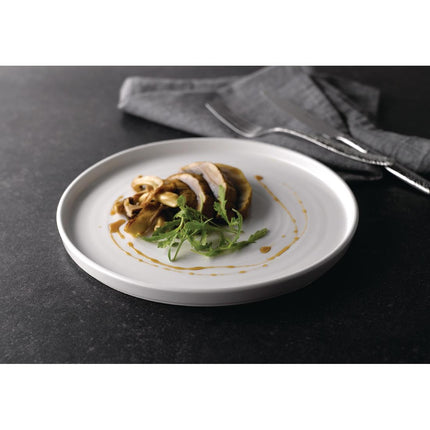 Stonecast White Rimmed Plate 21cm | Churchill 9