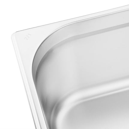 Stainless Steel GN 2/1 Container 150mm Depth | Vogue 3