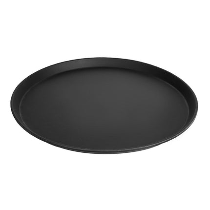 Round Black Anti-Slip Fiberglass Serving Tray 40.5cm | Cambro Camtread 2