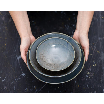Blue Low Coupe Bowls 230mm | Olympia Ember Collection 6