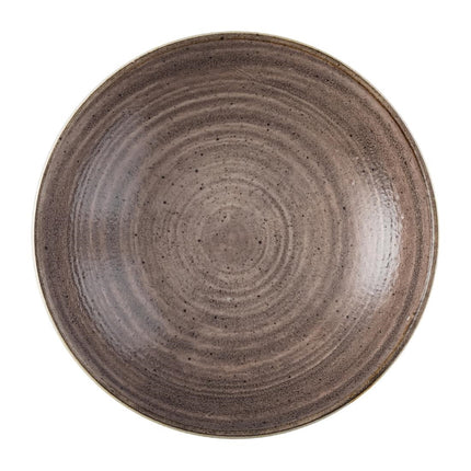 Coupe Bowls Raw Brown Semi-Matte | Churchill Stonecast Raw | 184mm