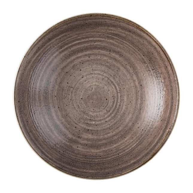 Coupe Bowls Raw Brown Semi-Matte | Churchill Stonecast Raw | 184mm