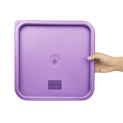 Square Purple Lid for Food Storage Containers Large | Hygiplas 5