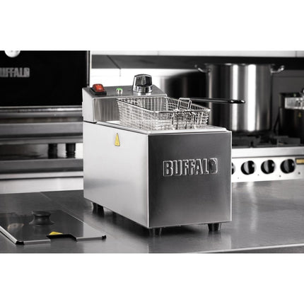 Single Electric Fryer | Buffalo | 3L Tank | 2000W | Stainless Steel 7