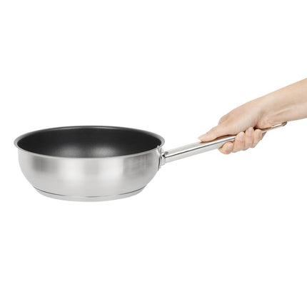 Platinum Plus Stainless Steel Non-Stick Induction Saute Pan 24cm | Vogue 7