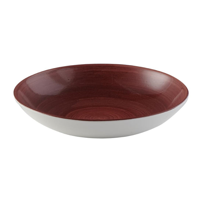 Coupe Bowls Red Rust Finish | Churchill Stonecast Patina | 248mm 2
