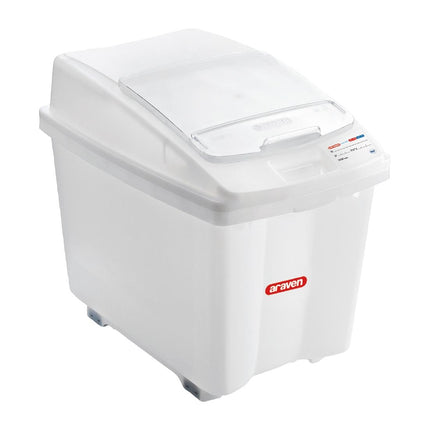 Transparent Ingredient Container with Wheels 80L | Araven 2