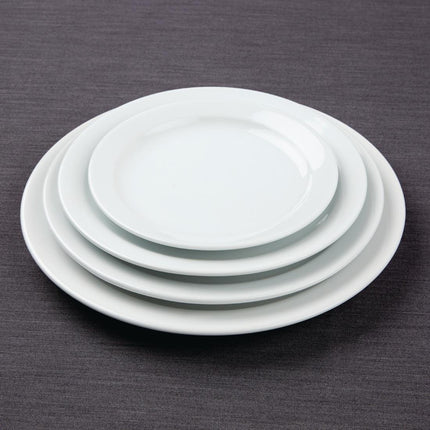 Dinner Plates with Narrow Rim 25.4cm | Olympia Athena | 12 Pieces 8