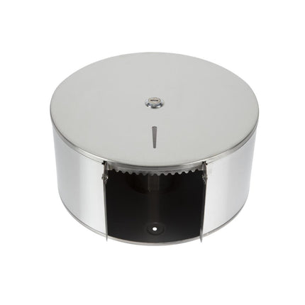 Stainless Steel Jumbo Toilet Roll Dispenser | Jantex 6