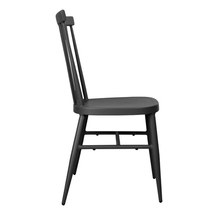 Aluminium Windsor Chairs Black | Bolero | Stackable | UV and Scratch Resistant 2