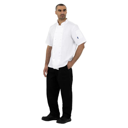 Unisex Lightweight Chef Jackets with Stainless Steel Snap Closure | Whites Boston | Size S | White 4