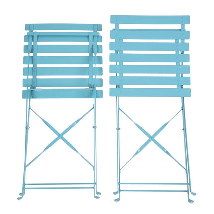 Steel Folding Chairs Turquoise | Bolero 5