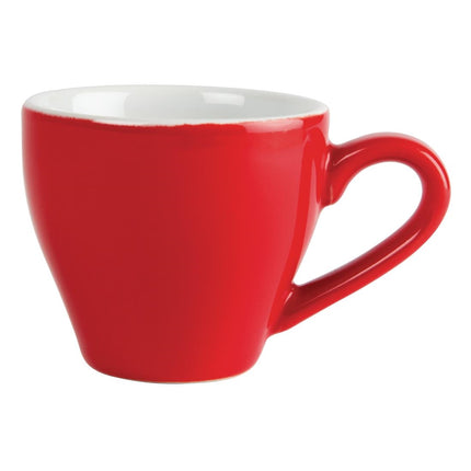 Porcelain Espresso Cups Red 10cl | Olympia 3