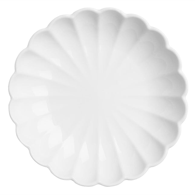 White Scalloped Bowls 230mm | Olympia Bloom | Set of 6