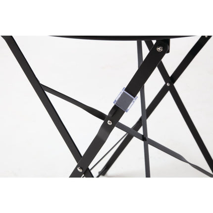 Round Steel Folding Table 59.5cm Black | Bolero 6