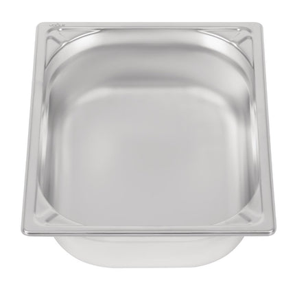 Stainless Steel GN 1/2 Container 100mm Depth | Vogue 2
