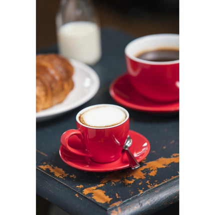 Porcelain Espresso Cups Red 10cl | Olympia 5