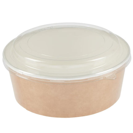 Recyclable Kraft Salad Bowls with Lid 1300ml | Colpac 4
