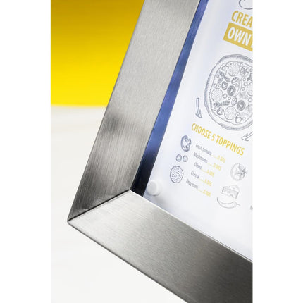 Colored Stainless Steel LED Display with Pole and Base | Securit 10