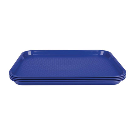 Olympia Kristallon Blue Polypropylene Tray 34.5x26.5cm 3