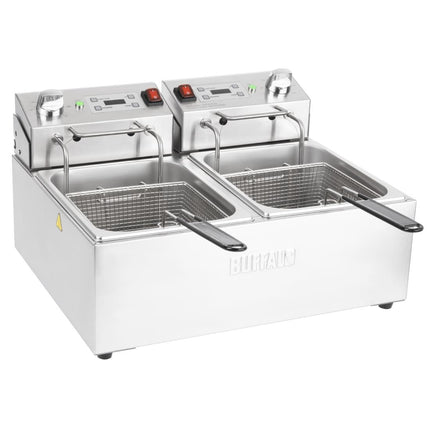 Double Electric Fryer with Timer | Buffalo | 2 x 5L Stainless Steel Tanks 5