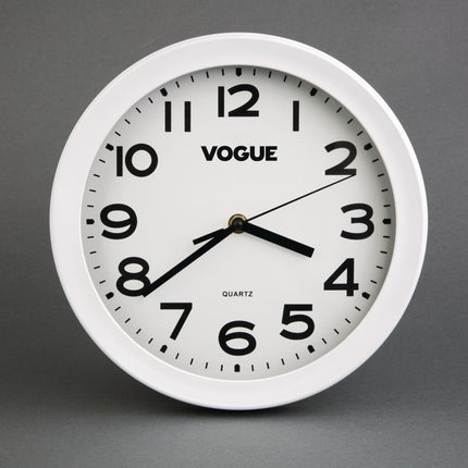 Kitchen Wall Clock 24cm White ABS | Vogue
