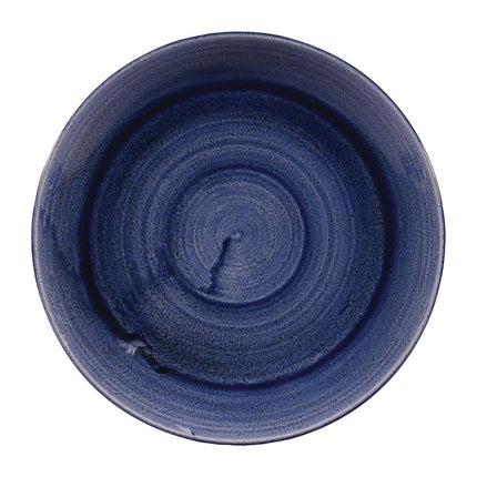 Cobalt Blue Coupe Plate 26cm | Churchill Stonecast Patina Evolve | 12 Pieces