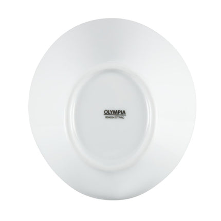 Oval Sloped Bowls 13.3x15.4cm White Porcelain (4 Pieces) | Olympia Whiteware 3