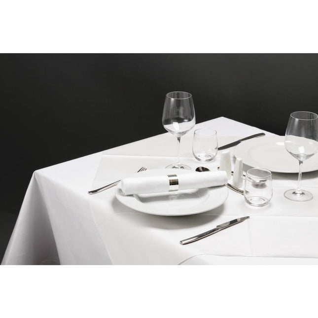 Dunisilk Water-Repellent Paper Tablecloth White 84x84cm | Duni | 100 Pieces 2