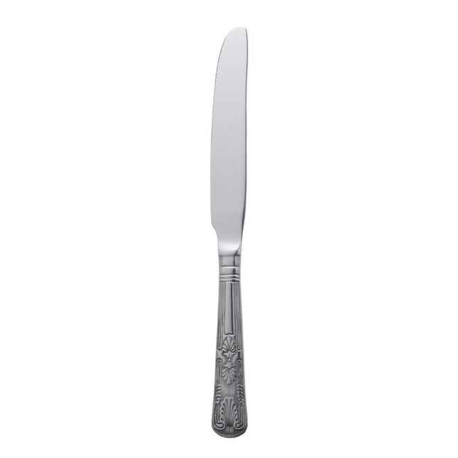 Dessert Knife 18/0 Stainless Steel Polished with Solid Handle | Olympia Kings | 220mm 2