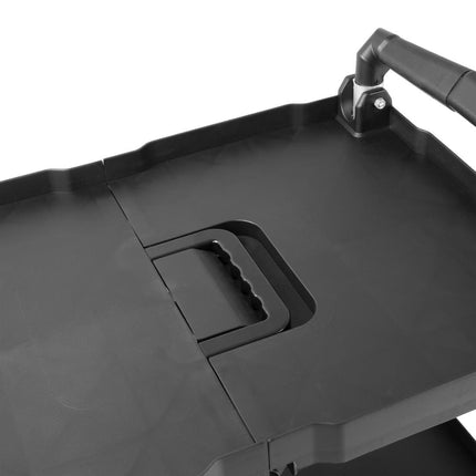3-Tier Foldable Trolley Black | Vogue Compact 5