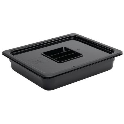 Polycarbonate Black Container GN 1/2 65mm | Vogue 2