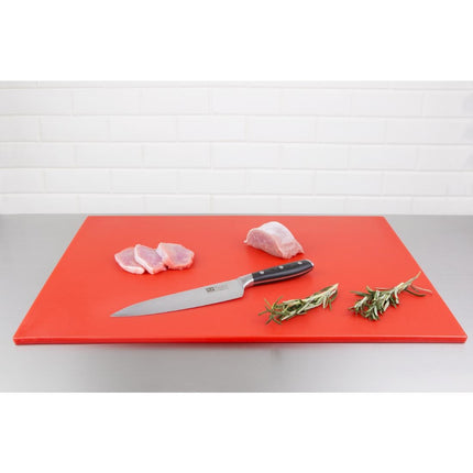 LDPE Cutting Board Red 600x450x10mm | Hygiplas 2
