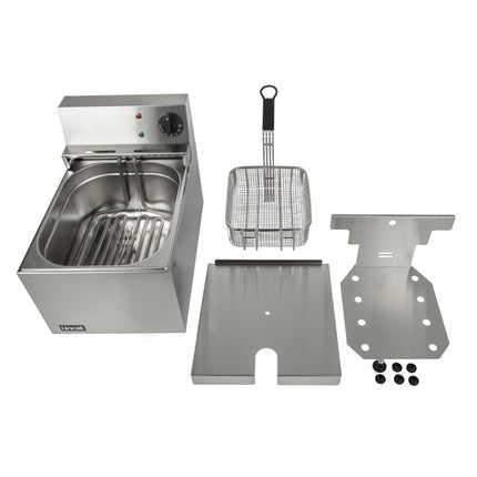 Tabletop Single Fryer with Stainless Steel Reservoir | Lincat LDF 4L 9