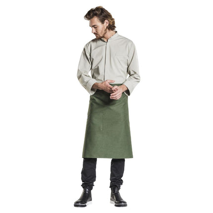 Chaud Devant Nordic Apron | Forest Green | Unisex | Size W90-L65 cm | 67% Polyester, 33% Cotton