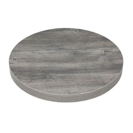 Round Melamine Tabletop with Ash Wood Effect 60cm | Bolero 2