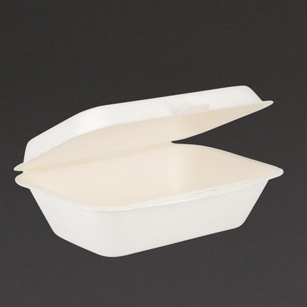 Fiesta Compostable Bagasse Meal Boxes 182mm 250pcs