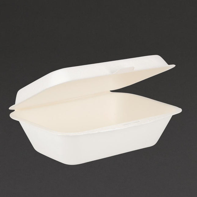 Fiesta Compostable Bagasse Meal Boxes 182mm 250pcs