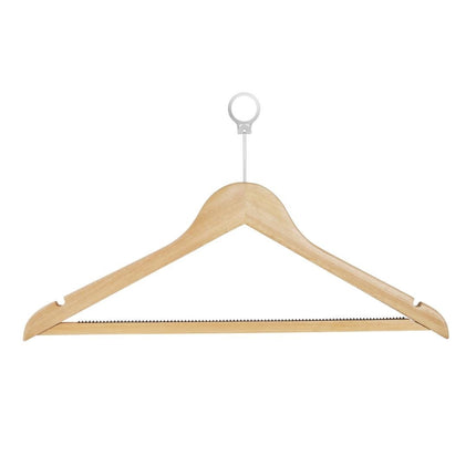 Wooden Security Hangers with Antitheft Ring | Bolero